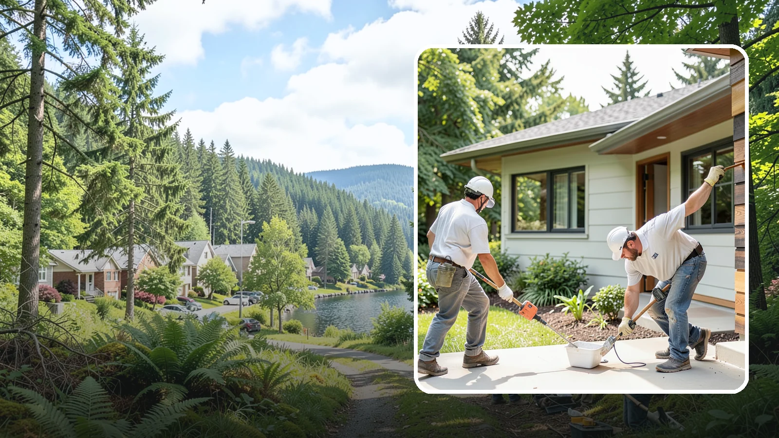 Wood Staining in Lake Forest Park, King County, WA - Wood staining enriches the grain of interior and exterior wood while adding protection.