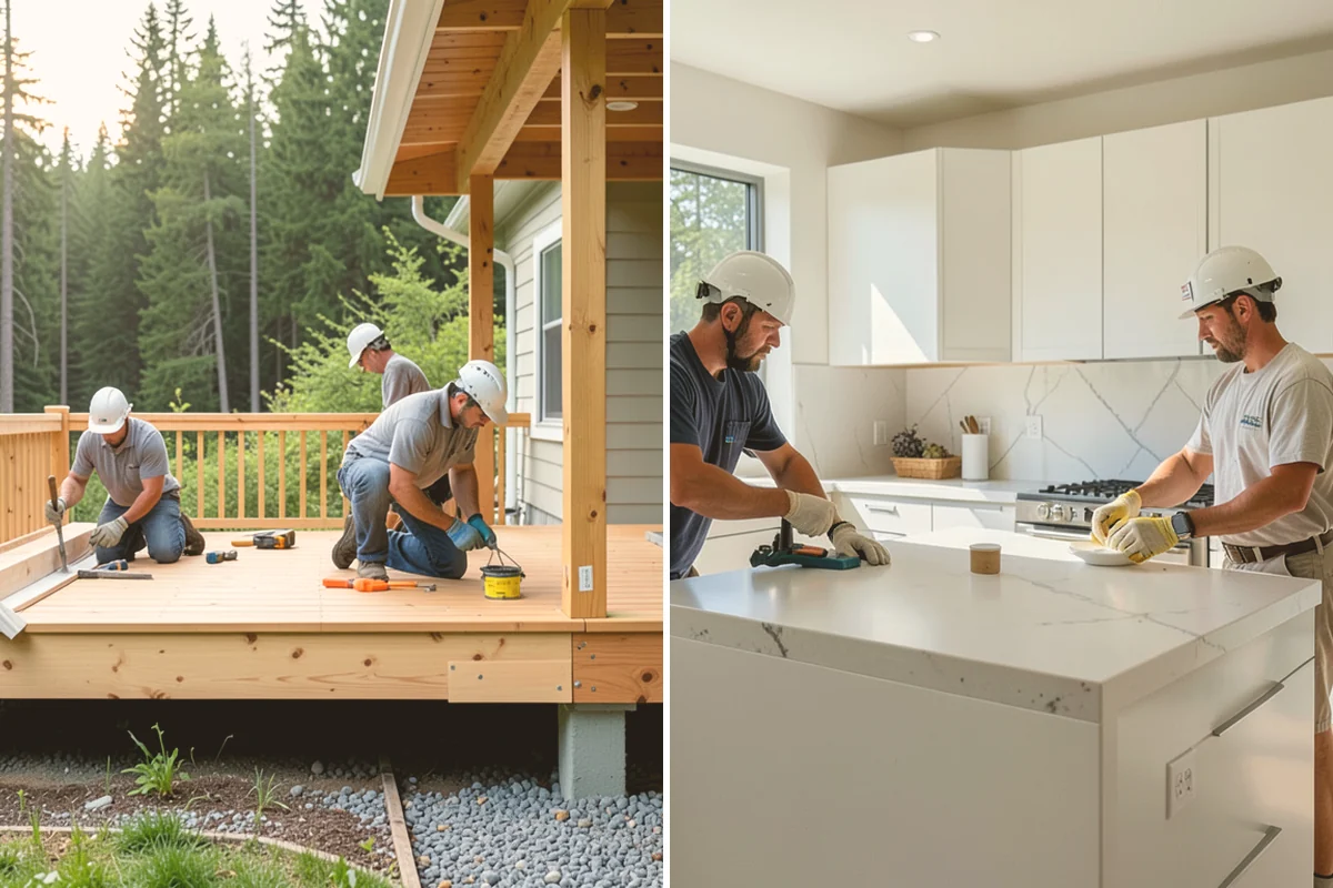 Wood Staining in Lynnwood, Snohomish County, WA - Sand and clean the wood to an even, open surface