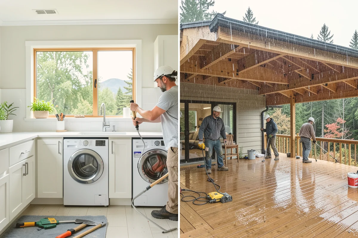 Wood Staining in Newcastle, King County, WA - Sand and clean the wood to an even, open surface