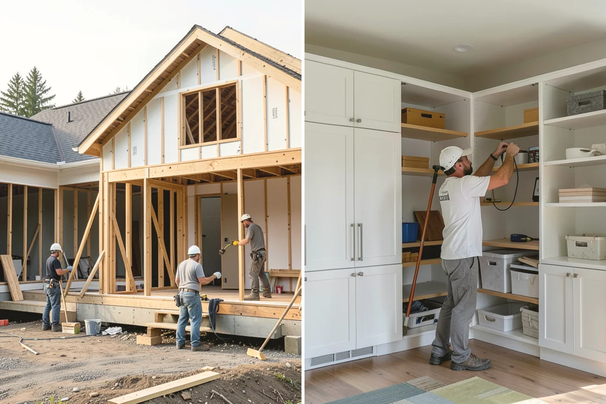 Wood Stove Installation in Burien, King County, WA - Position the stove and build the hearth protection