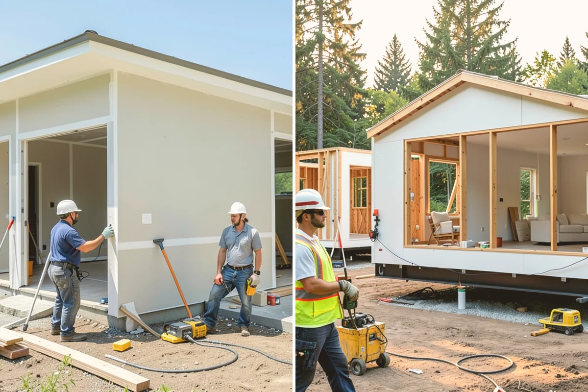 Wood Stove Installation in Eatonville, Pierce County, WA - Position the stove and build the hearth protection
