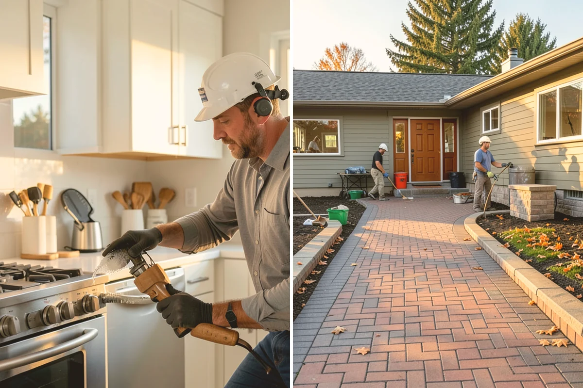 Wood Stove Installation in Lynnwood, Snohomish County, WA - Position the stove and build the hearth protection