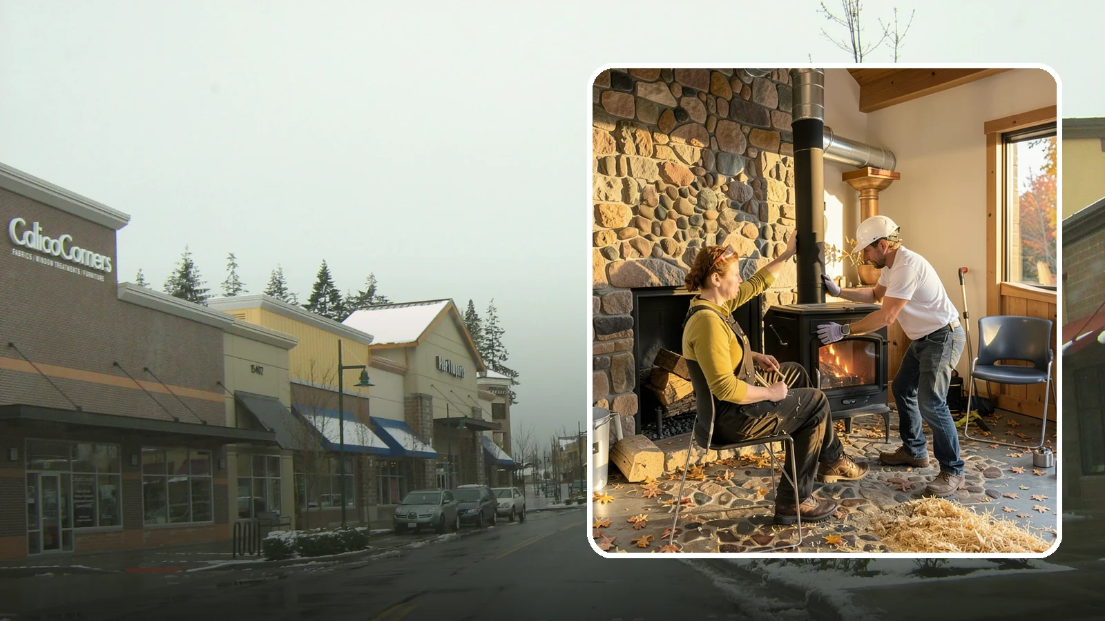 Wood Stove Installation in Mill Creek, Snohomish County, WA - EPA-certified wood stoves installed with safe clearances and code-approved chimney systems.