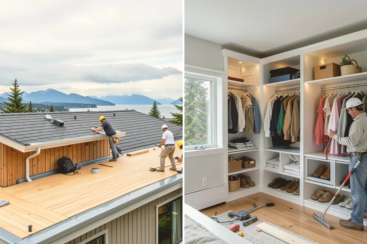 Wood Stove Installation in Milton, King County, WA - Position the stove and build the hearth protection