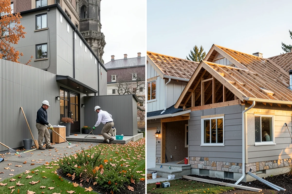 Wood Stove Installation in Normandy Park, King County, WA - Position the stove and build the hearth protection
