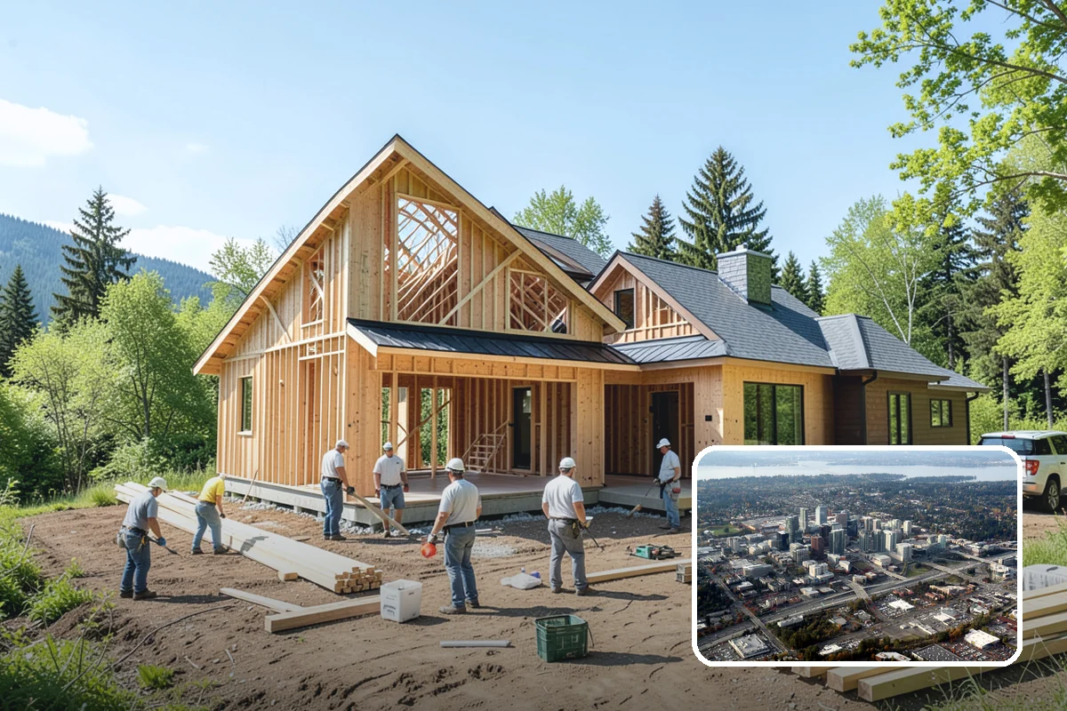Wood Window Installation in Bellevue, King County, WA - Rich, natural appearance that elevates interiors