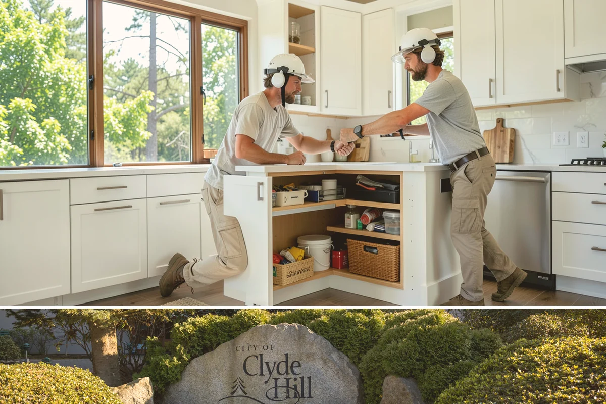 Wood Window Installation in Clyde Hill, King County, WA - Wood windows are best installed and finished during drier weather to protect exposed material, and we carefully cover openings...