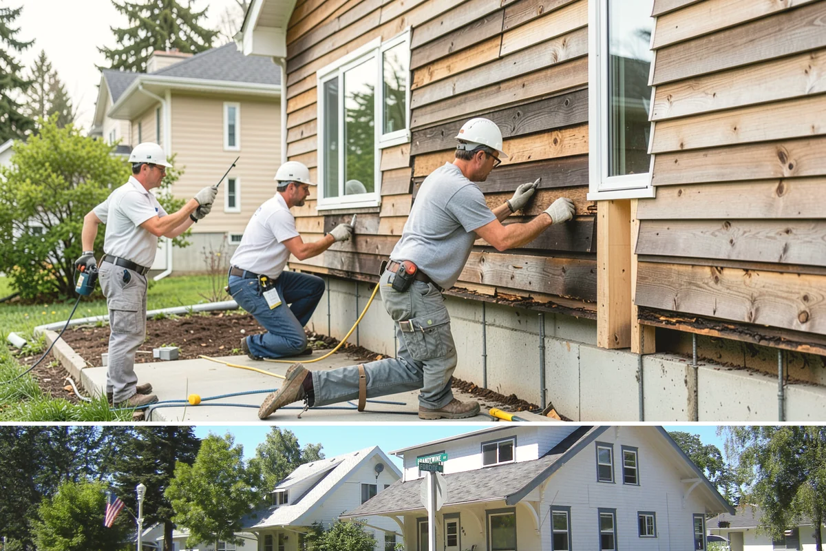 Wood Window Installation in DuPont, Pierce County, WA - Wood windows are best installed and finished during drier weather to protect exposed material, and we carefully cover openings...