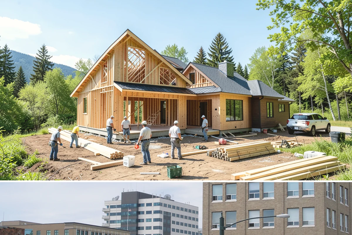 Wood Window Installation in Everett, Snohomish County, WA - Wood windows are best installed and finished during drier weather to protect exposed material, and we carefully cover openings...