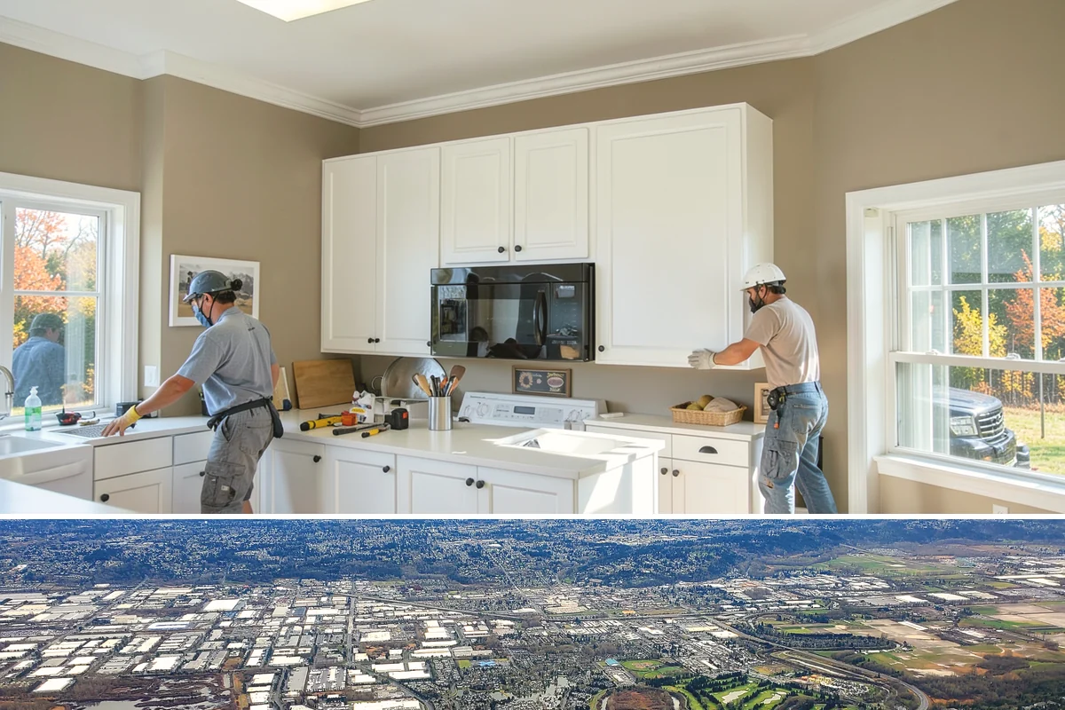 Wood Window Installation in Kent, King County, WA - Wood windows are best installed and finished during drier weather to protect exposed material, and we carefully cover openings...