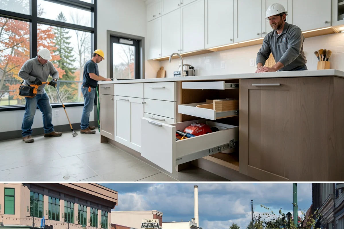 Wood Window Installation in Monroe, Snohomish County, WA - Wood windows are best installed and finished during drier weather to protect exposed material, and we carefully cover openings...