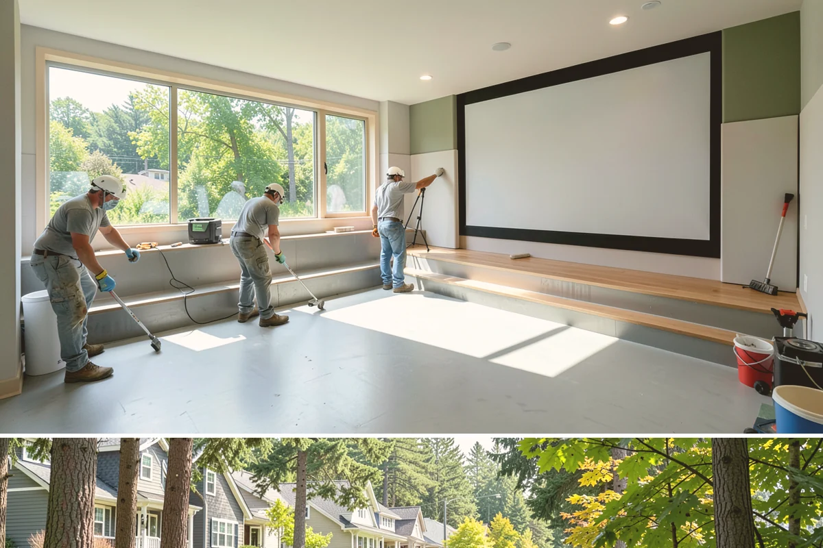 Wood Window Installation in Normandy Park, King County, WA - Wood windows are best installed and finished during drier weather to protect exposed material, and we carefully cover openings...