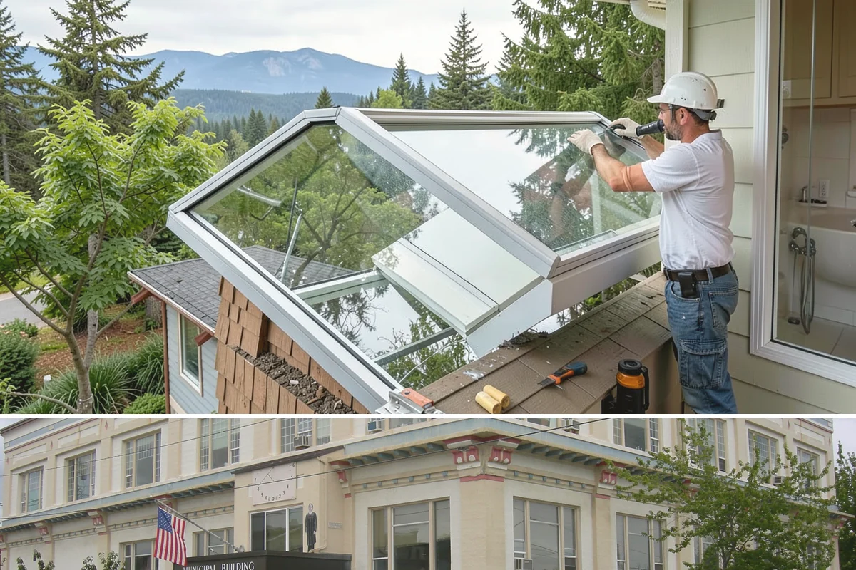 Workshop Construction in Anacortes, Skagit County, WA - We frame and dry-in during the summer so interior wiring and finishing can continue through the wet season.