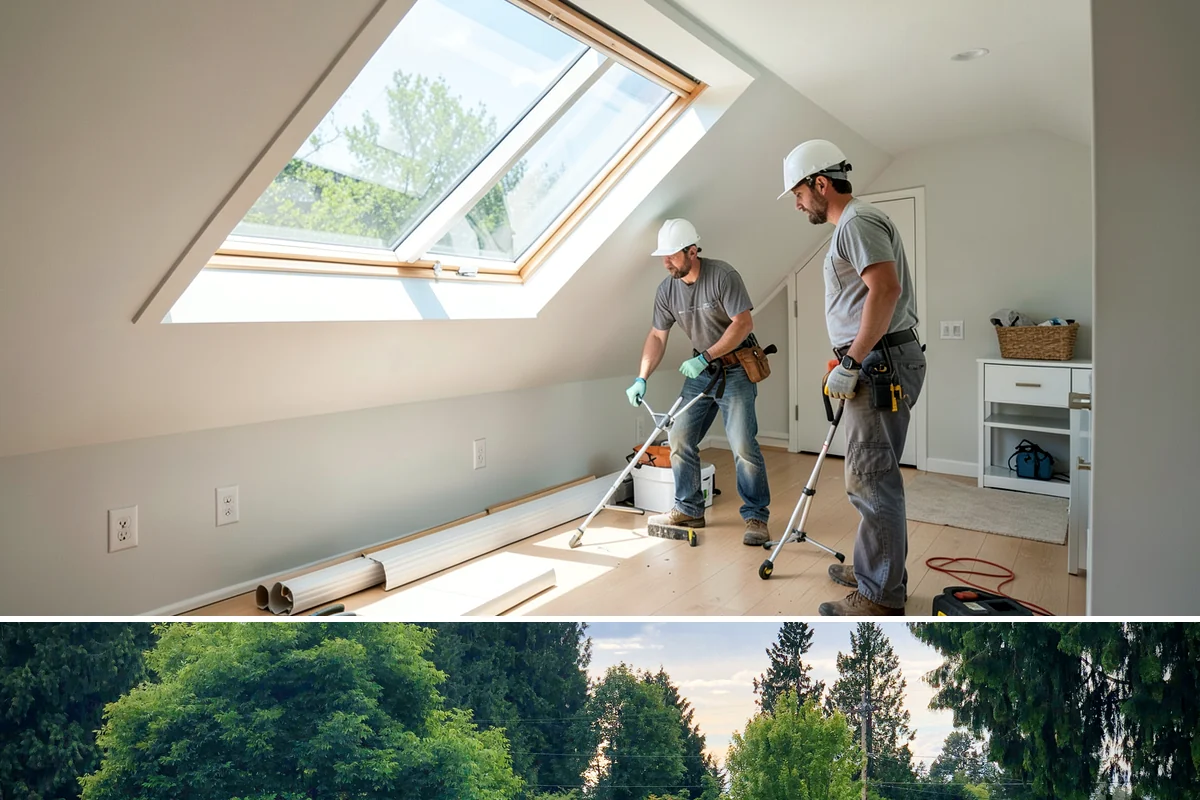 Workshop Construction in Bonney Lake, Pierce County, WA - We frame and dry-in during the summer so interior wiring and finishing can continue through the wet season.