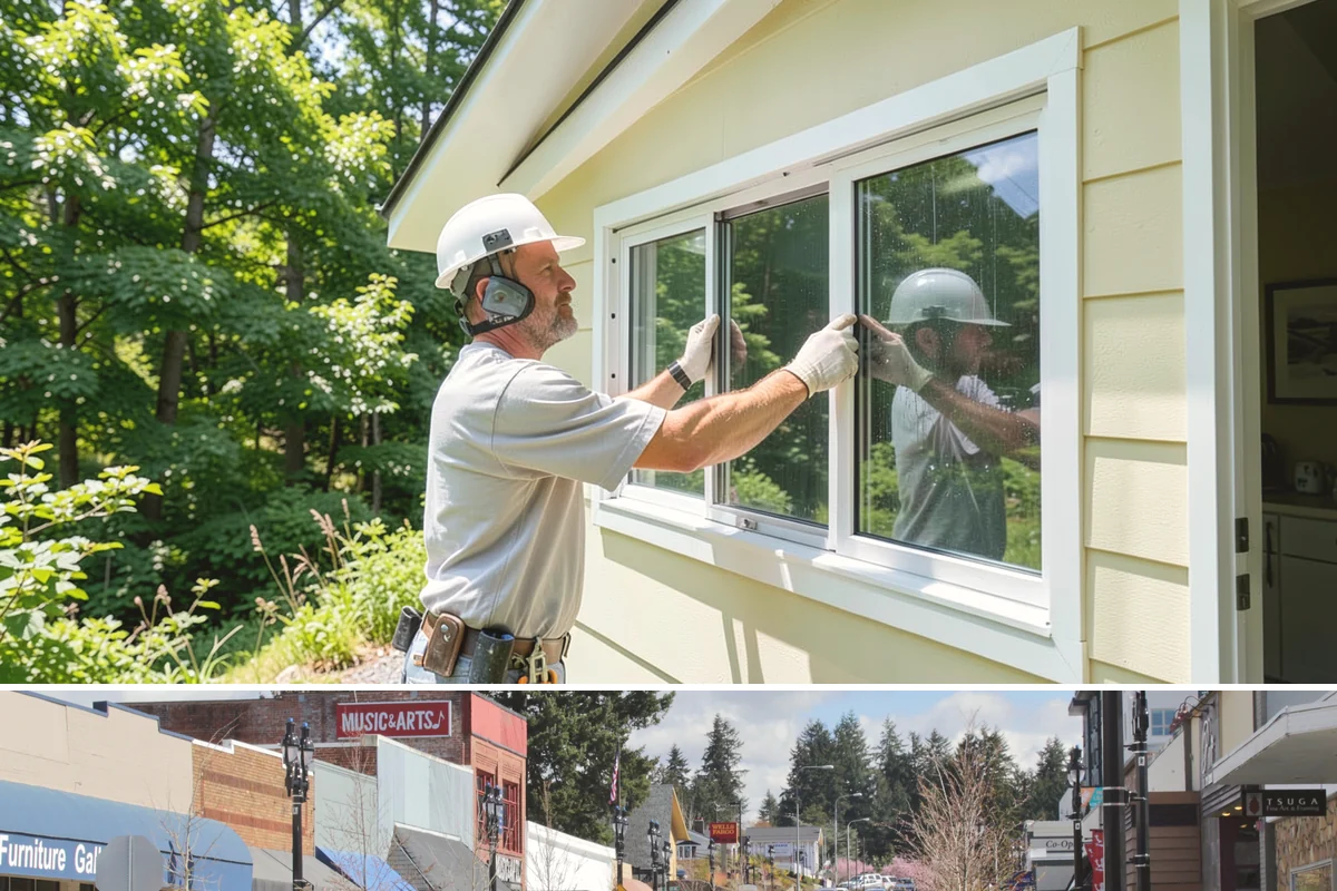 Workshop Construction in Bothell, King County, WA - We frame and dry-in during the summer so interior wiring and finishing can continue through the wet season.