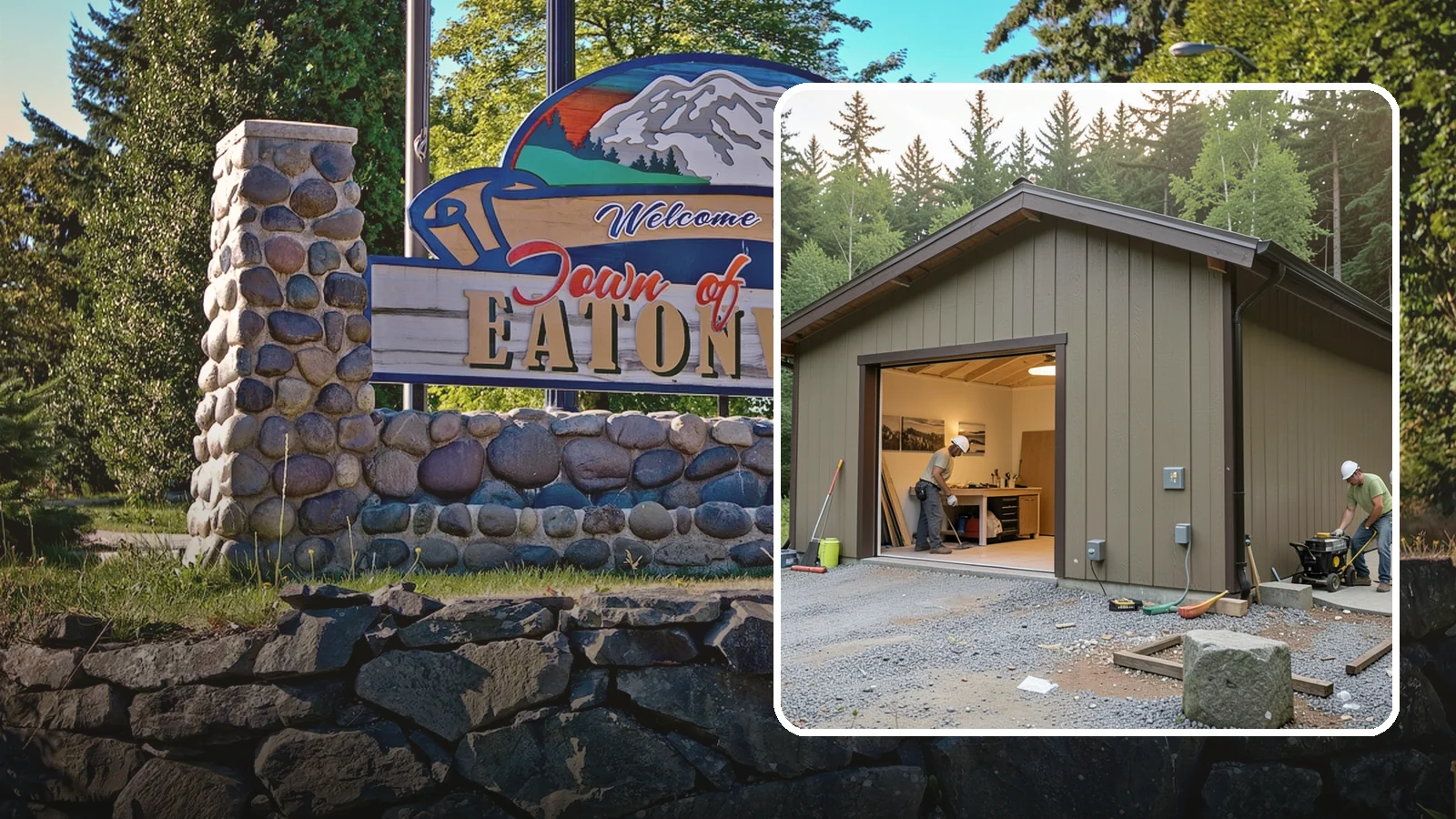 Workshop Construction in Eatonville, Pierce County, WA - A dedicated workshop building equipped with power, lighting, and durable finishes.