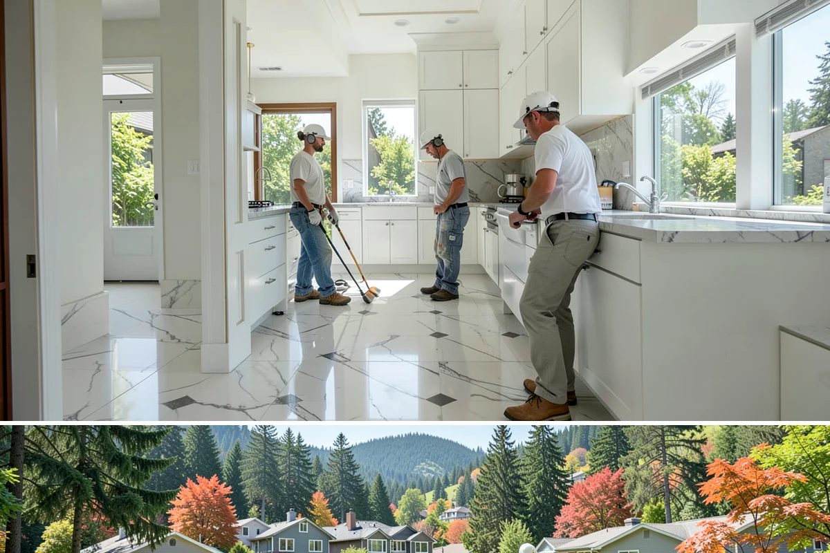 Workshop Construction in Fircrest, Pierce County, WA - We frame and dry-in during the summer so interior wiring and finishing can continue through the wet season.