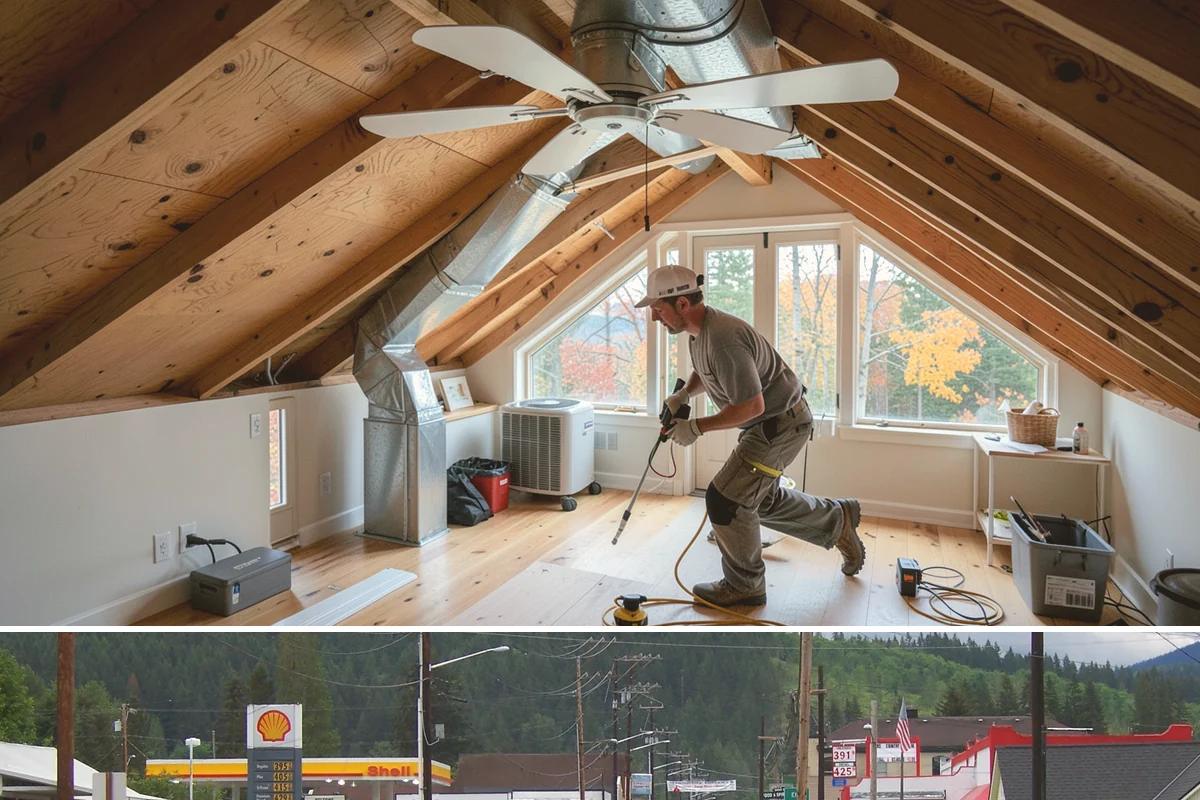 Workshop Construction in Granite Falls, Snohomish County, WA - We frame and dry-in during the summer so interior wiring and finishing can continue through the wet season.