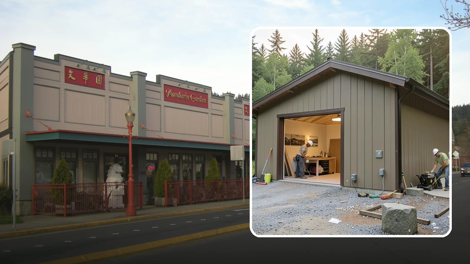 Workshop Construction in Issaquah, King County, WA - A dedicated workshop building equipped with power, lighting, and durable finishes.