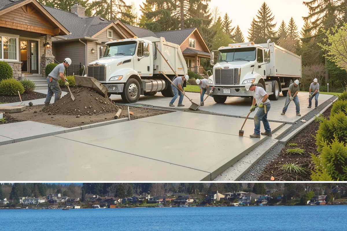 Workshop Construction in Lake Stevens, Snohomish County, WA - We frame and dry-in during the summer so interior wiring and finishing can continue through the wet season.