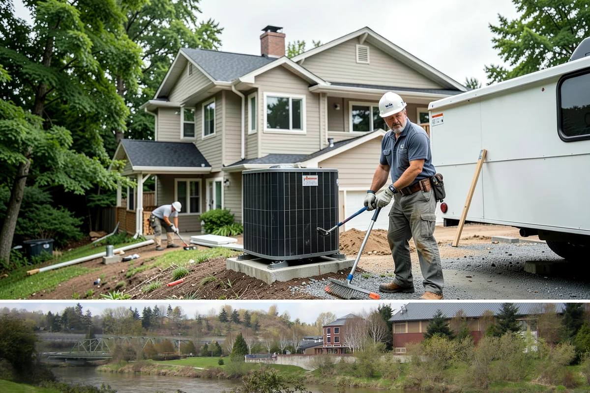 Workshop Construction in Tukwila, King County, WA - We frame and dry-in during the summer so interior wiring and finishing can continue through the wet season.