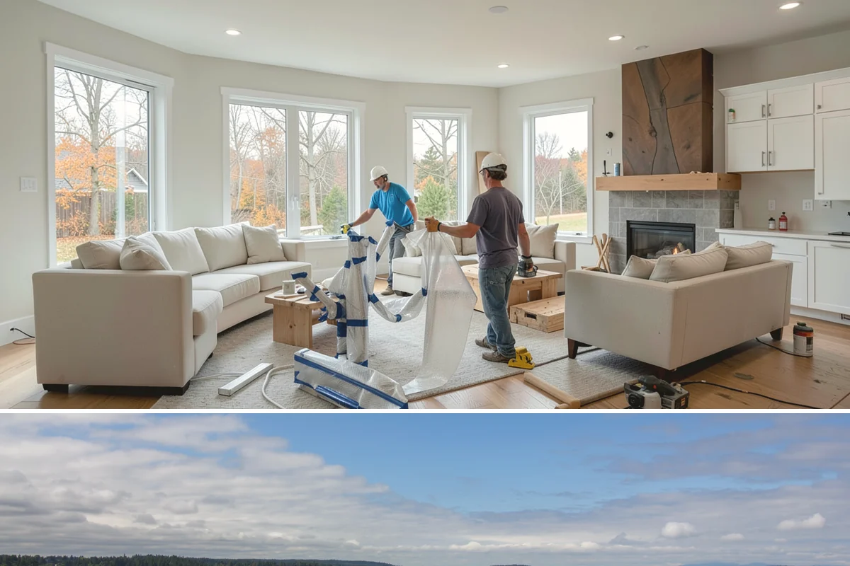 Workshop Construction in University Place, Pierce County, WA - We frame and dry-in during the summer so interior wiring and finishing can continue through the wet season.