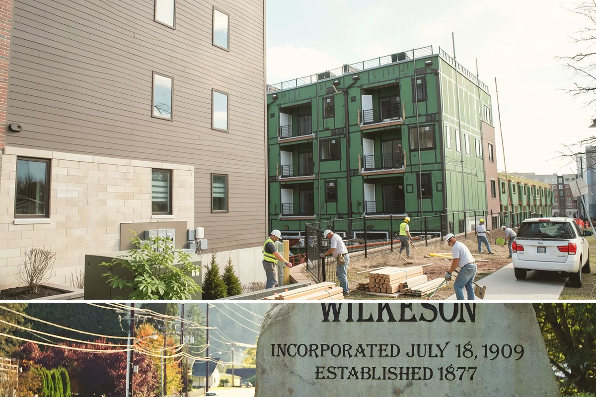 Workshop Construction in Wilkeson, Pierce County, WA - We frame and dry-in during the summer so interior wiring and finishing can continue through the wet season.