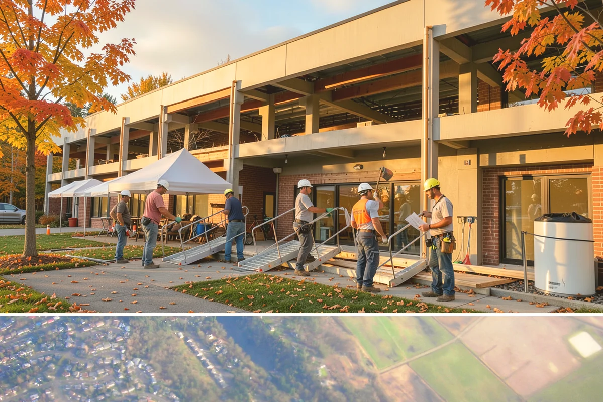 Wraparound Addition in Algona, King County, WA - Given the extensive roof and wall work, we sequence framing and dry-in through the dry summer season.