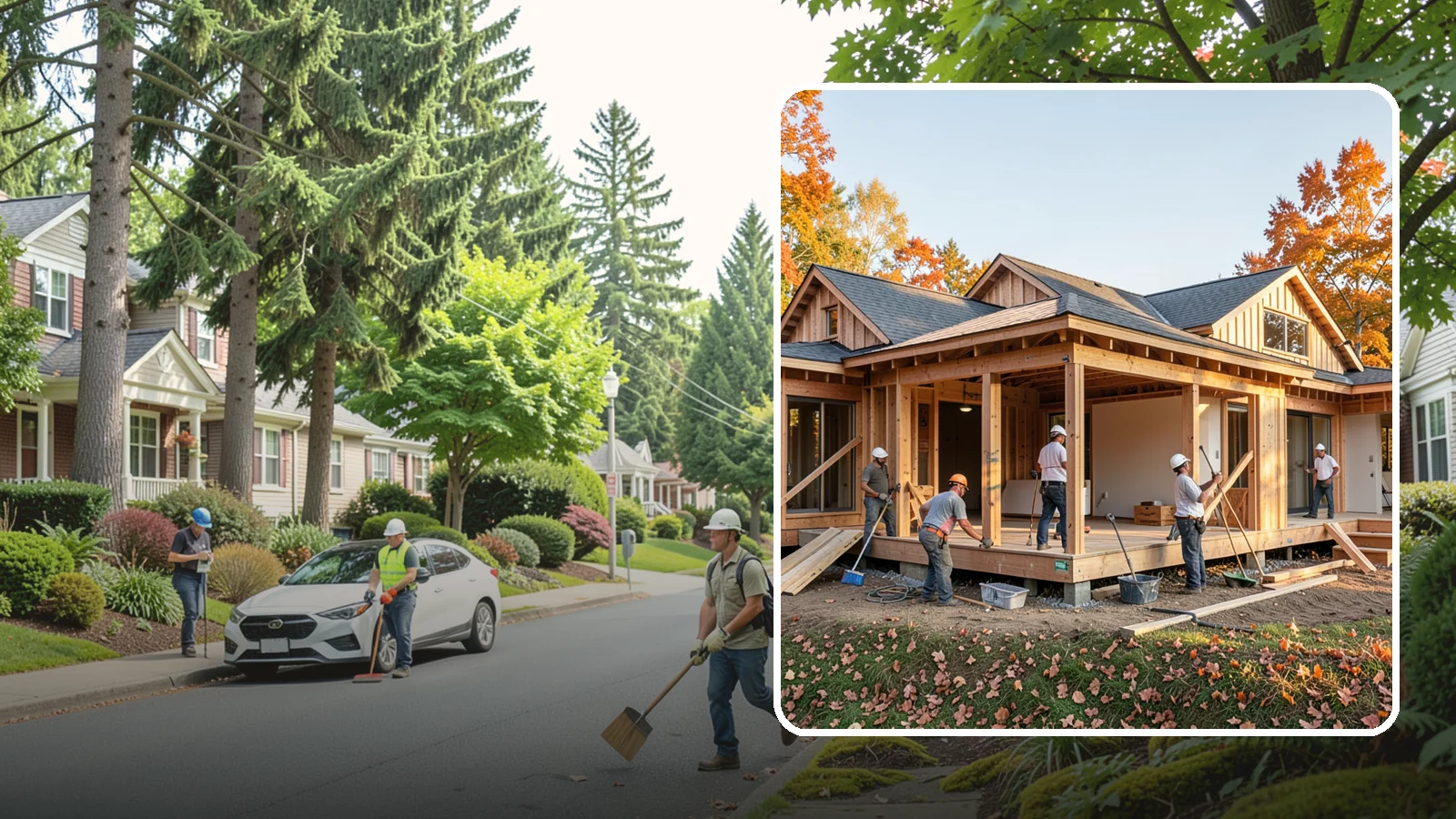 Wraparound Addition in Beaux Arts Village, King County, WA - A wraparound addition extends living space along two or more sides of your home for a dramatic transformation.