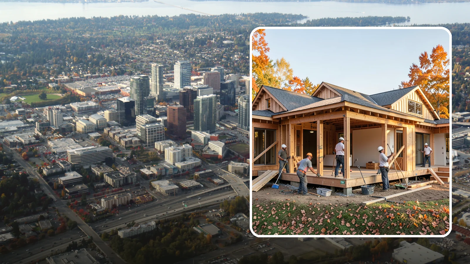 Wraparound Addition in Bellevue, King County, WA - A wraparound addition extends living space along two or more sides of your home for a dramatic transformation.