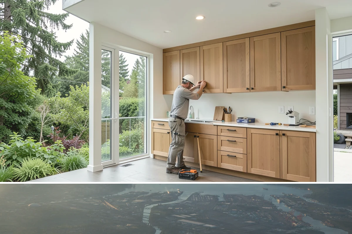Wraparound Addition in Fife, Pierce County, WA - Given the extensive roof and wall work, we sequence framing and dry-in through the dry summer season.