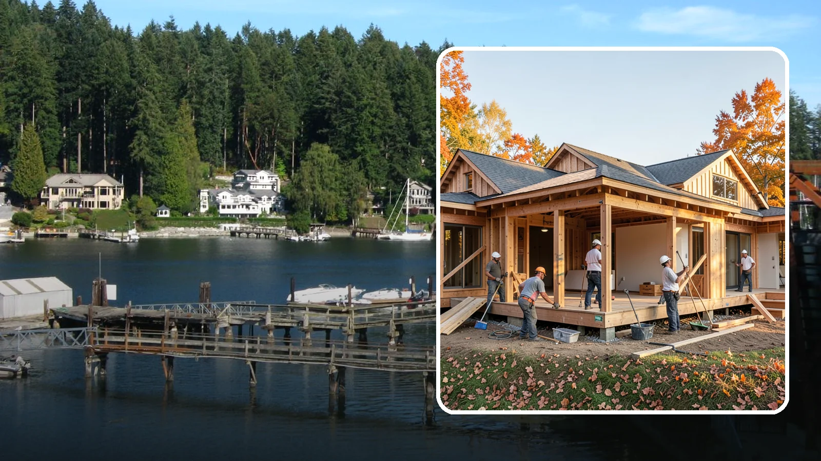 Wraparound Addition in Gig Harbor, Pierce County, WA - A wraparound addition extends living space along two or more sides of your home for a dramatic transformation.