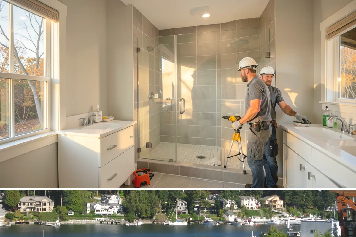 Wraparound Addition in Gig Harbor, Pierce County, WA - Given the extensive roof and wall work, we sequence framing and dry-in through the dry summer season.