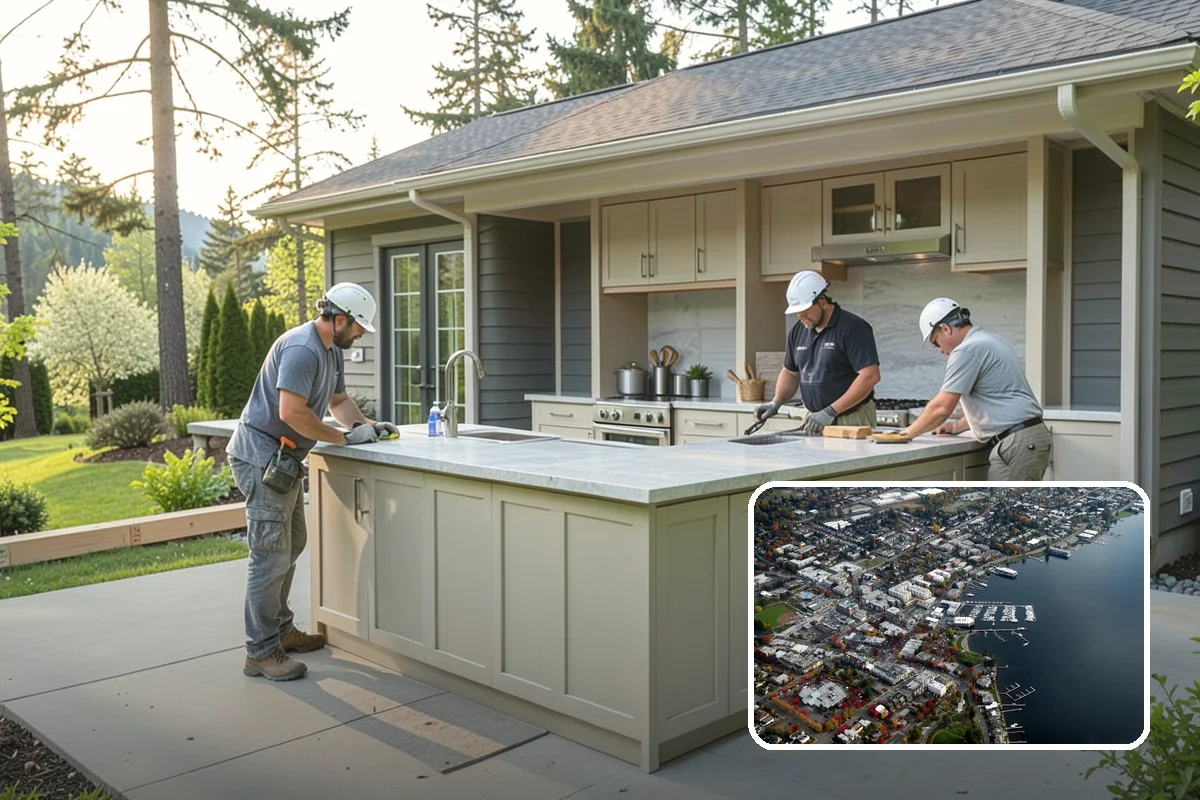 Wraparound Addition in Kirkland, King County, WA - Adds substantial square footage across multiple sides