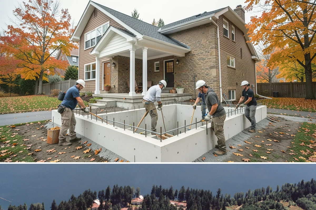 Wraparound Addition in Lakewood, Pierce County, WA - Given the extensive roof and wall work, we sequence framing and dry-in through the dry summer season.