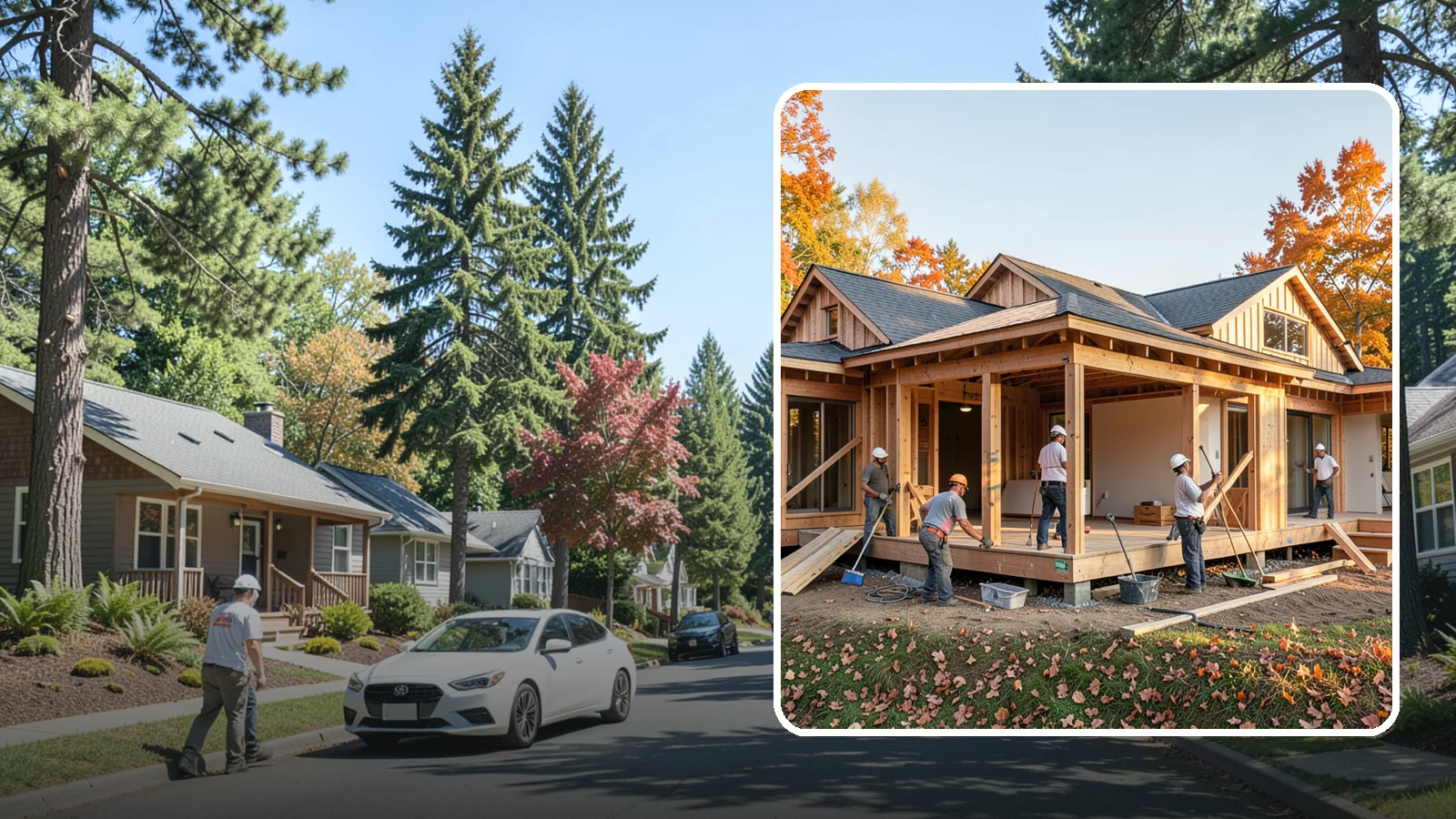 Wraparound Addition in Orting, Pierce County, WA - A wraparound addition extends living space along two or more sides of your home for a dramatic transformation.