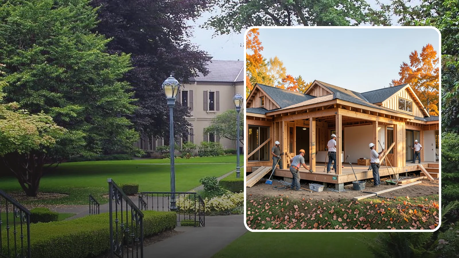 Wraparound Addition in Woodinville, King County, WA - A wraparound addition extends living space along two or more sides of your home for a dramatic transformation.