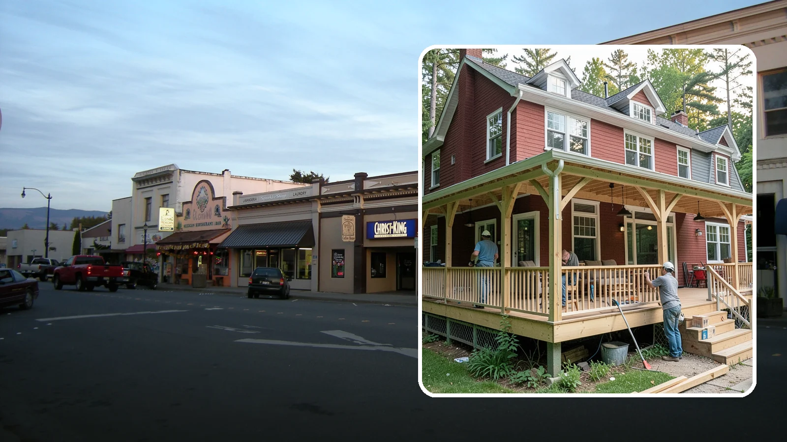 Wraparound Porch Construction in Burlington, Skagit County, WA - Wraparound porch construction that wraps your home in classic, usable covered space.