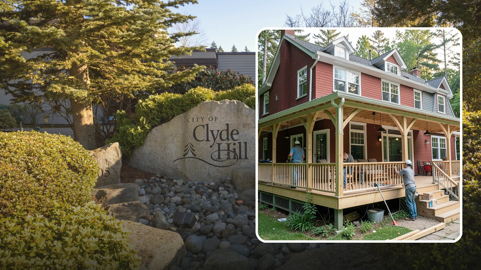 Wraparound Porch Construction in Clyde Hill, King County, WA - Wraparound porch construction that wraps your home in classic, usable covered space.