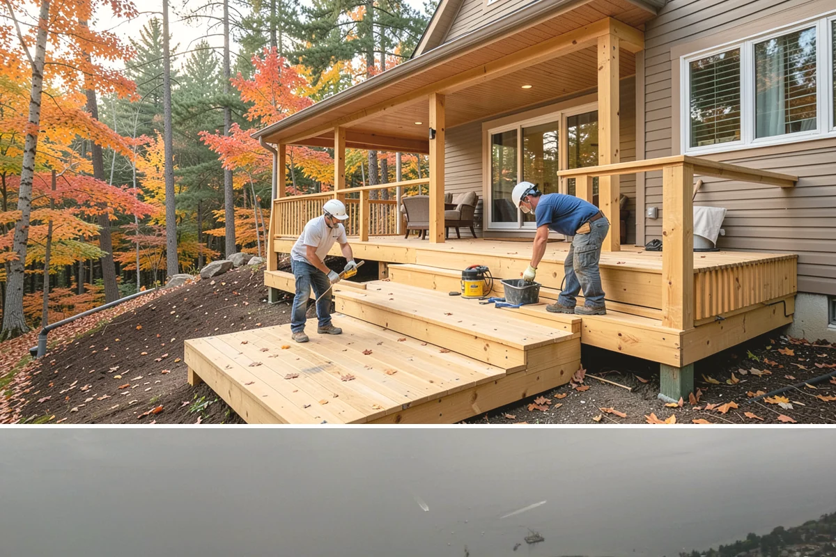 Wraparound Porch Construction in Des Moines, King County, WA - The extended dry season from summer into early fall is best for the large-scale roof work a wraparound requires.