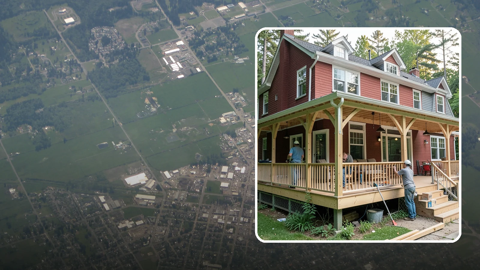 Wraparound Porch Construction in Enumclaw, King County, WA - Wraparound porch construction that wraps your home in classic, usable covered space.