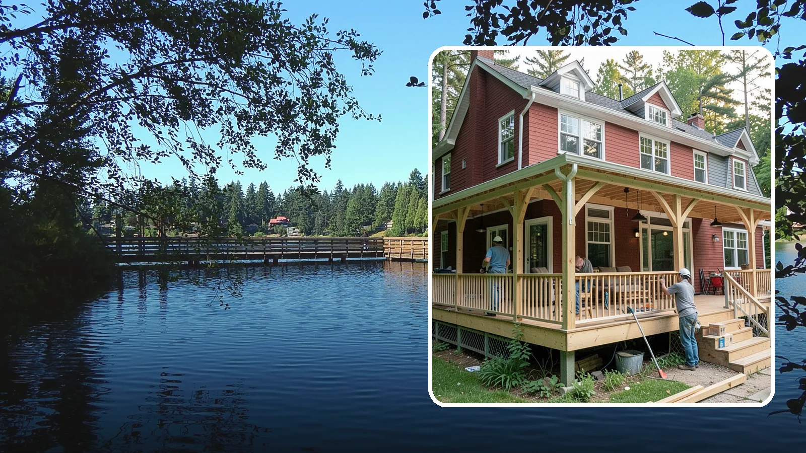 Wraparound Porch Construction in Federal Way, King County, WA - Wraparound porch construction that wraps your home in classic, usable covered space.