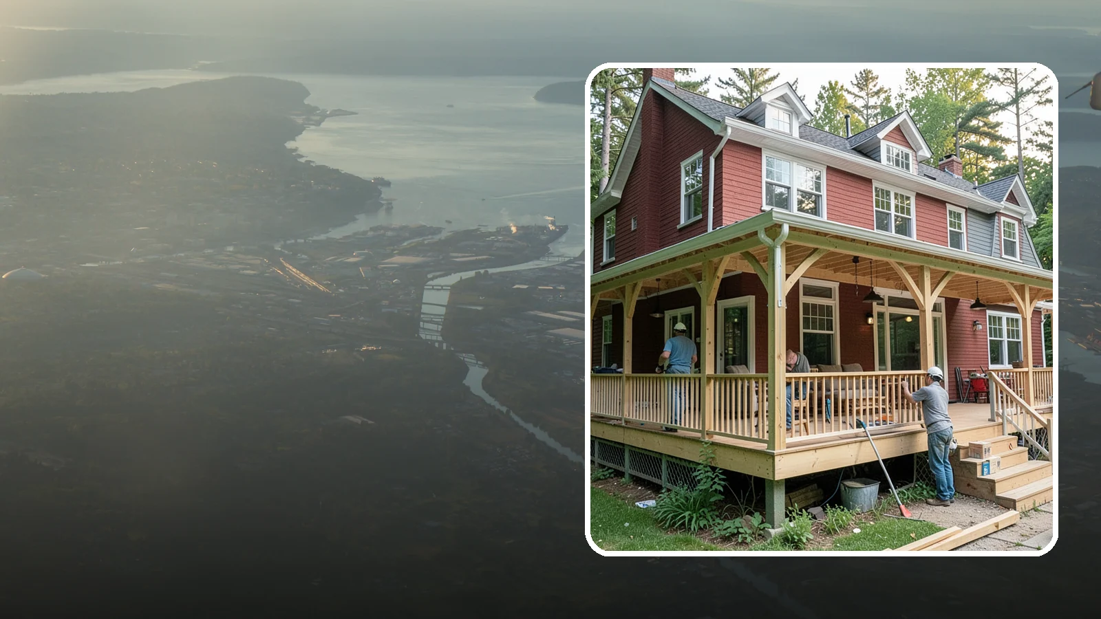 Wraparound Porch Construction in Fife, Pierce County, WA - Wraparound porch construction that wraps your home in classic, usable covered space.