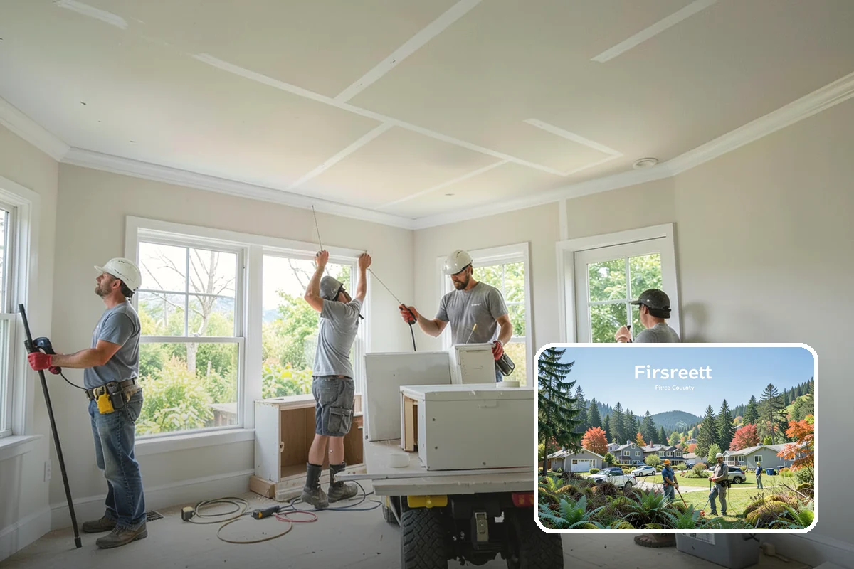 Wraparound Porch Construction in Fircrest, Pierce County, WA - Adds iconic, timeless curb appeal