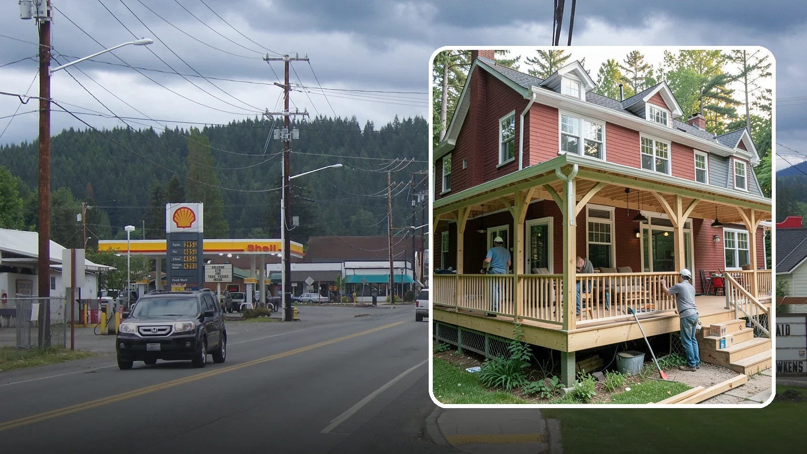 Wraparound Porch Construction in Granite Falls, Snohomish County, WA - Wraparound porch construction that wraps your home in classic, usable covered space.