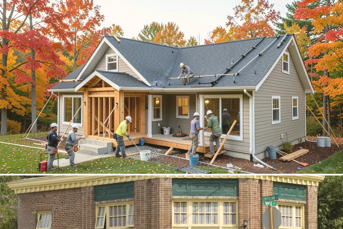 Wraparound Porch Construction in Hamilton, Skagit County, WA - The extended dry season from summer into early fall is best for the large-scale roof work a wraparound requires.