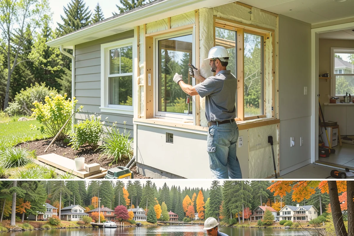 Wraparound Porch Construction in La Conner, Skagit County, WA - The extended dry season from summer into early fall is best for the large-scale roof work a wraparound requires.