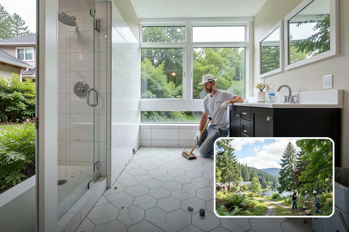 Wraparound Porch Construction in Lake Forest Park, King County, WA - Adds iconic, timeless curb appeal