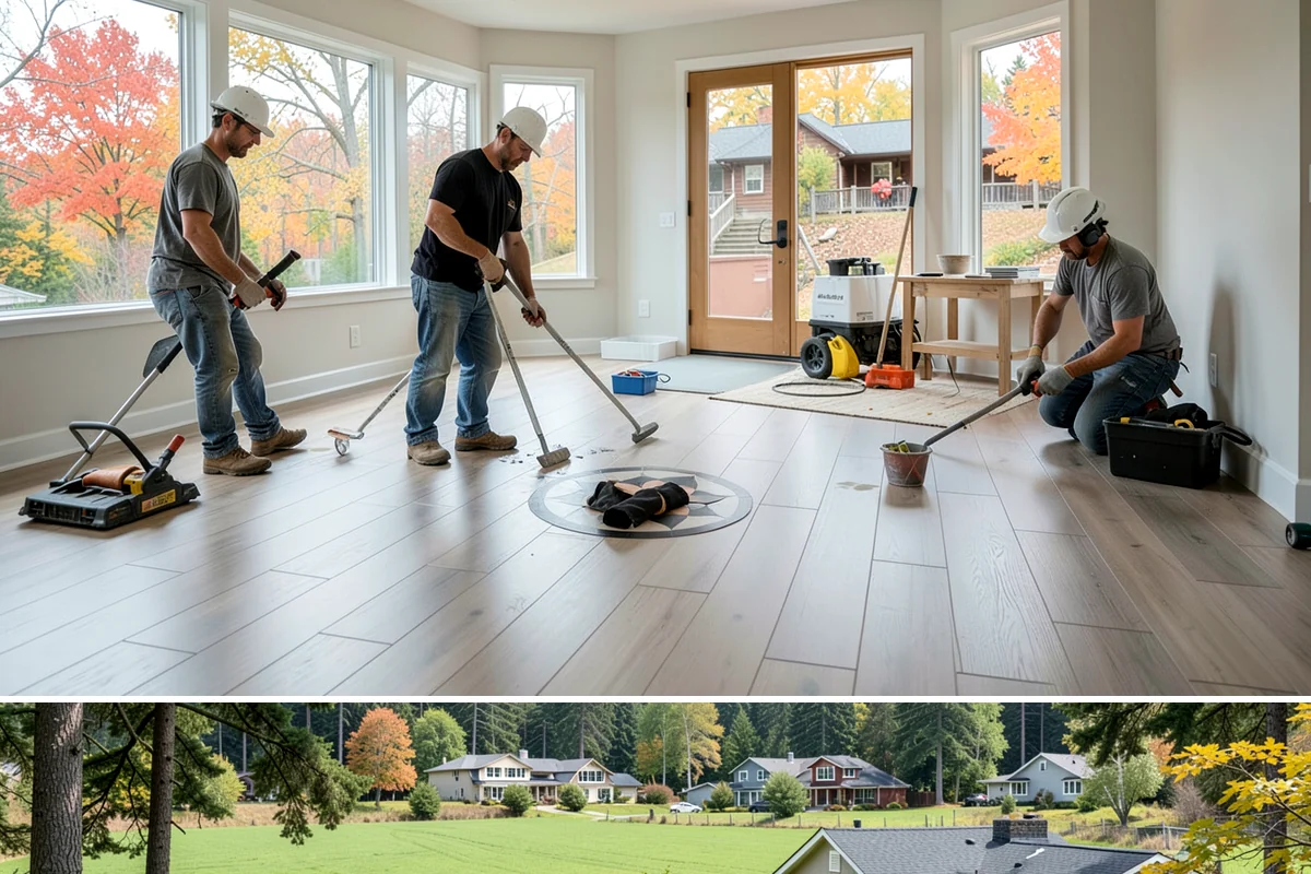 Wraparound Porch Construction in Lyman, Skagit County, WA - The extended dry season from summer into early fall is best for the large-scale roof work a wraparound requires.
