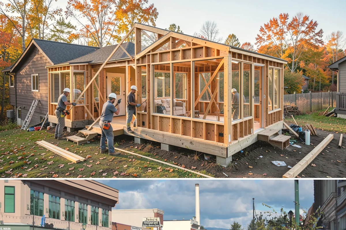 Wraparound Porch Construction in Monroe, Snohomish County, WA - The extended dry season from summer into early fall is best for the large-scale roof work a wraparound requires.